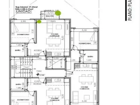 Departamento en Venta de 1 dormitorio