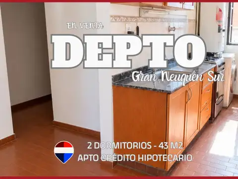 VENTA DEPTO 2 DORMITORIOS - APTO CRÉDITO
