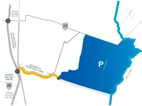 Terreno en Venta en Puertos - Riberas, USD 93.000