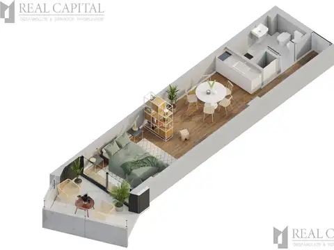 VENTA MONOAMBIENTE  EN POZO | PALERMO | ENTREGA DICIEMBRE 2027
