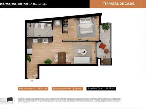 Venta apartamento 1 dormitorio en La Blanqueada