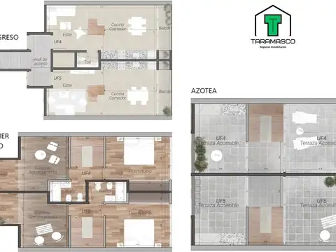Depto Tipo Casa en Venta de 2 dormitorios