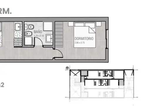 Departamento en Venta de 1 dormitorio