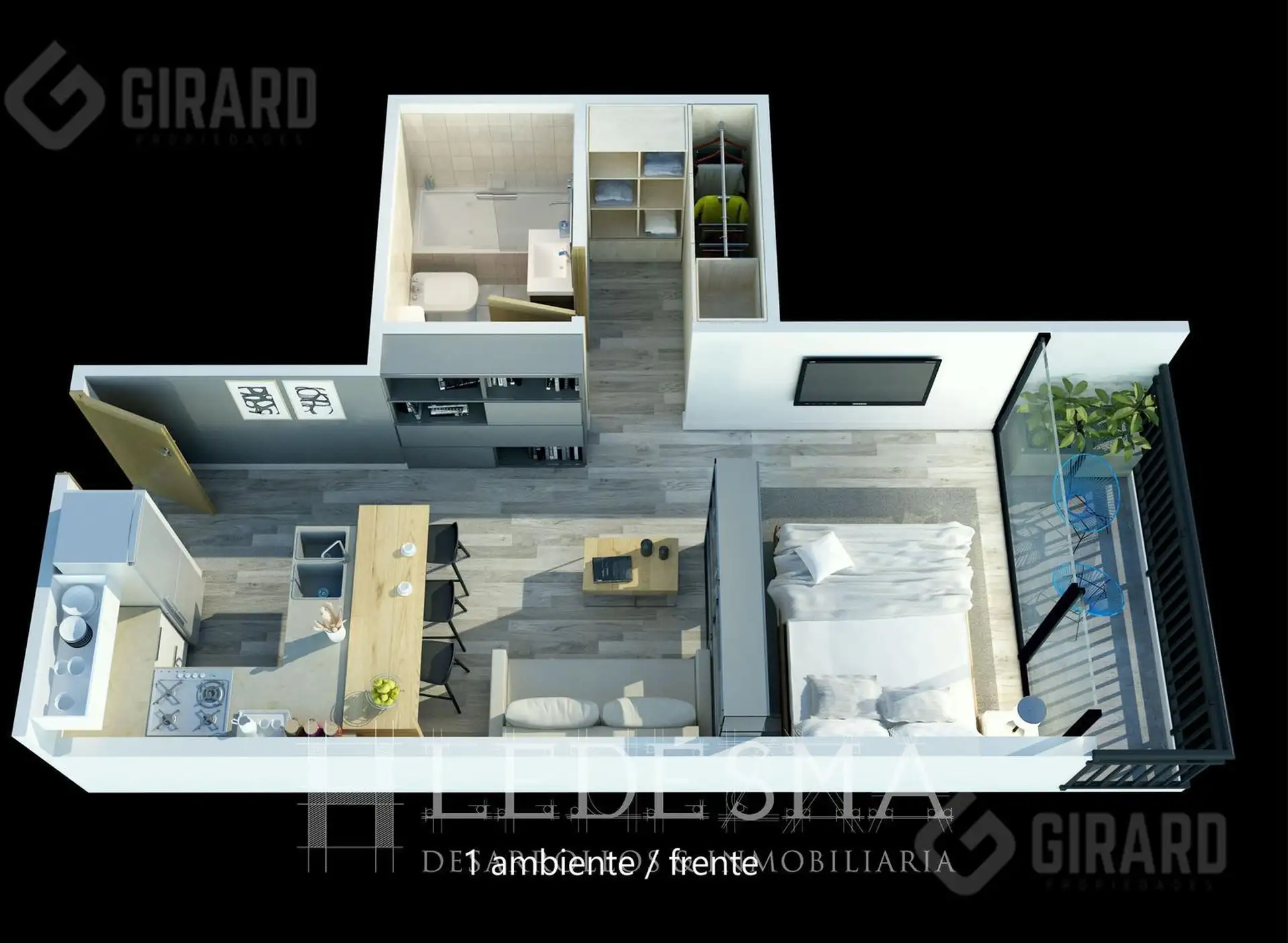venta de Departamento de 1 ambiente a estremnar en zona guemes