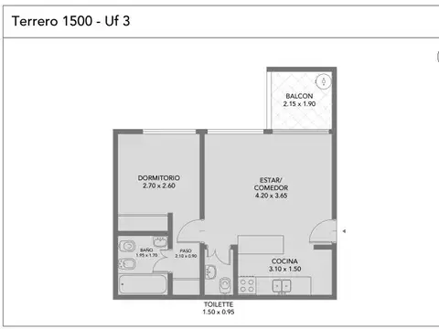 Terrero 1500, Piso 2