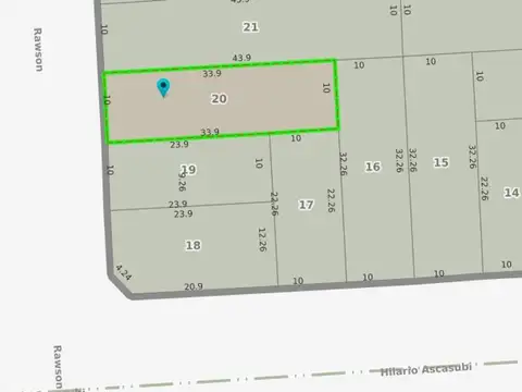 Terreno en Venta de 339,0 m2