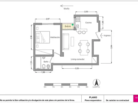 Departamento en Venta de 2 ambientes