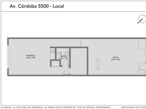 Av Córdoba 5579 , Piso 0