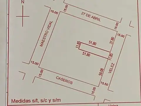 Terreno en Venta de 614,0 m2