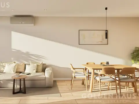Departamento dos ambientes en venta en Coghlan con baño y toilette full amenities