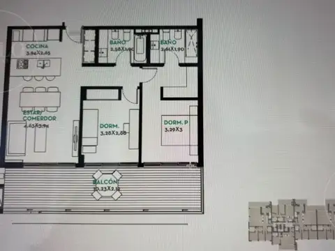 Departamento en Venta con 1 cocheras