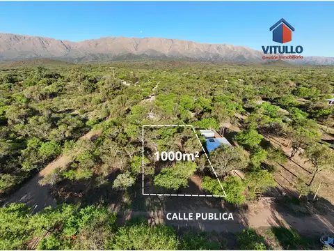 LOTE EN VENTA – Quebracho Ladeado, Depto. San Javier (Córdoba) 