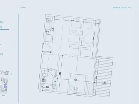 Zabala 3800, Piso 4°