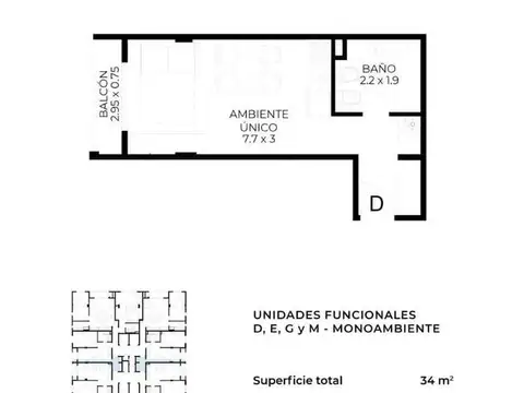 Departamento en Venta en Ituzaingo Sur, USD 48.000
