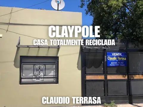 CASA EN VENTA EN CLAYPOLE
