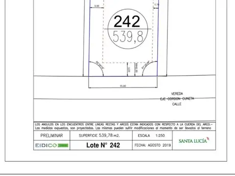 Terreno en Venta en Pilar, USD 50.000