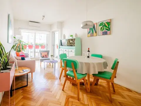 Alquiler depto Recoleta 3 amb amoblado con balcon