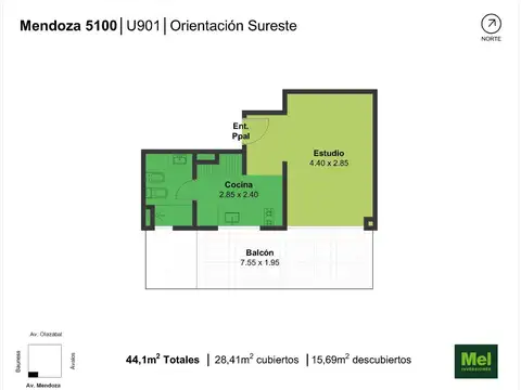 Mendoza 5195 , Piso 9