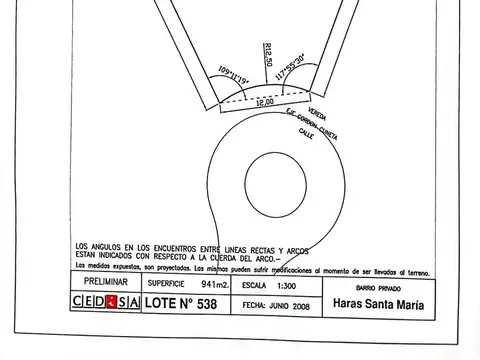 LOTE INTERNO HARAS SANTA MARÍA BARRIO LOS ROBLES 