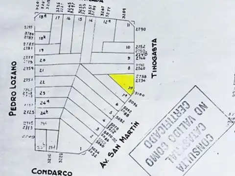 Terreno en Venta de 211,0 m2