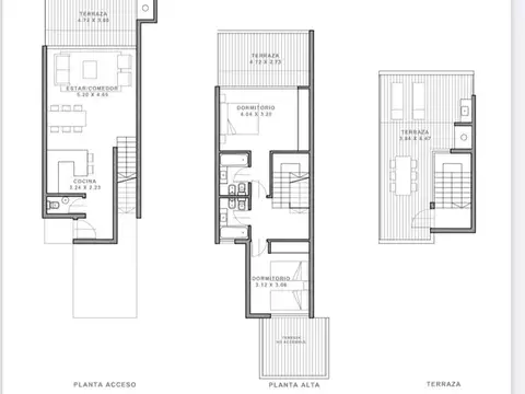 Departamento Tipo de Dúplex 3 AMB en Las Piedras Barrio Los Castaños Nordelta