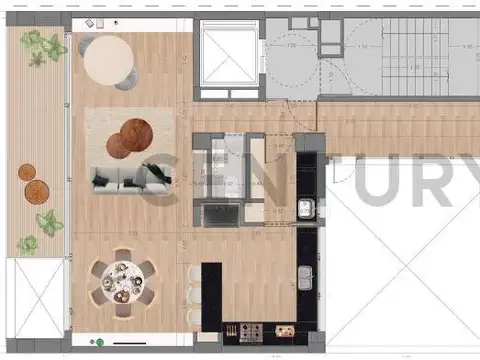 Departamento de 3 Dormitorios de Categoria en pozo en Venta