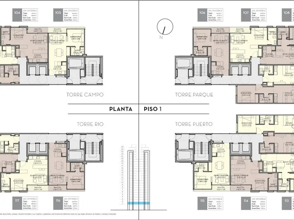 PALMERAS Caballito de 259 Unidades en Caballito
