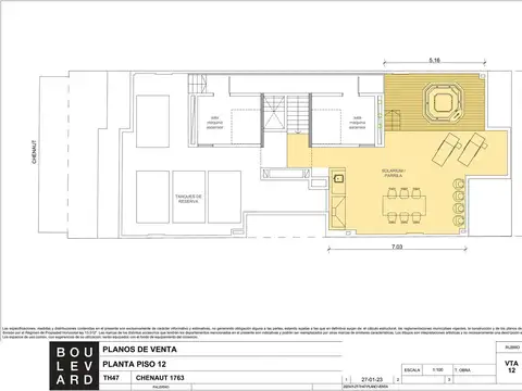 Departamento en Venta en Las Cañitas, USD 362.000