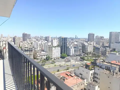 Alquiler. Retiro. 3 ambientes con dependencia. Cochera fija y baulera. Piso 21 excelentes vistas