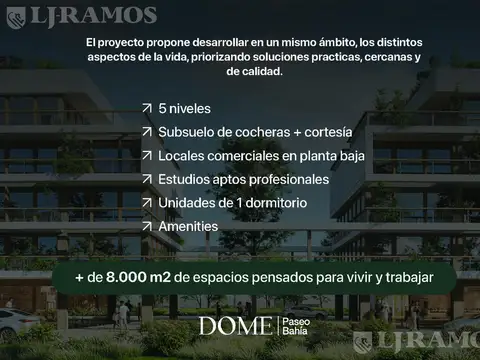 Departamento Monoambiente con 1 baño