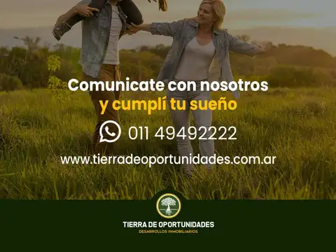 Terreno en Venta 20  mts Frente