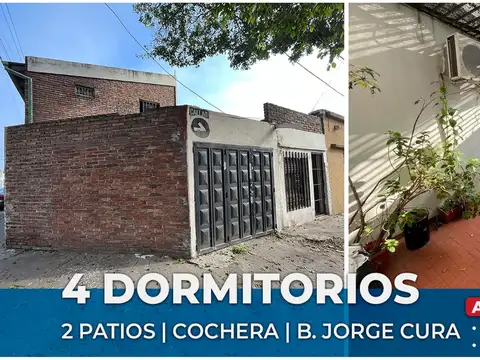 CASA EN VENTA 4 DORMITORIOS BARRIO JORGE CURA
