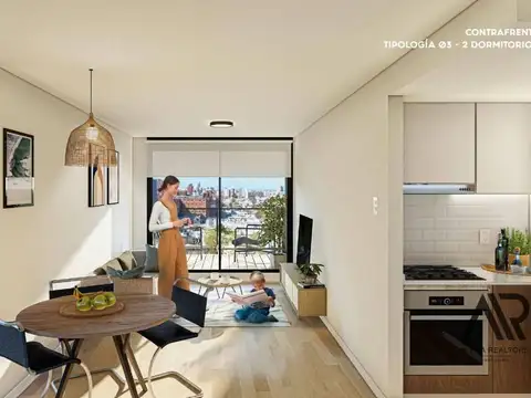 Departamento Monoambiente con 1 baño