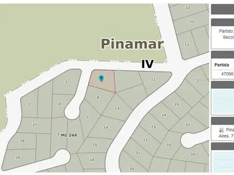 Terreno en Venta de 1103,0 m2