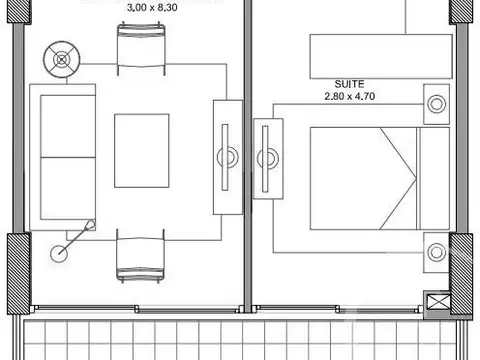 Departamento en Alquiler de 2 ambientes