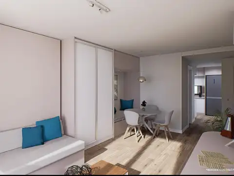 Departamento Monoambiente con 1 baño