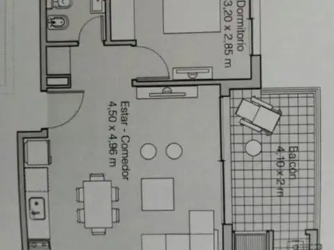 Departamento en Venta de 1 dormitorio