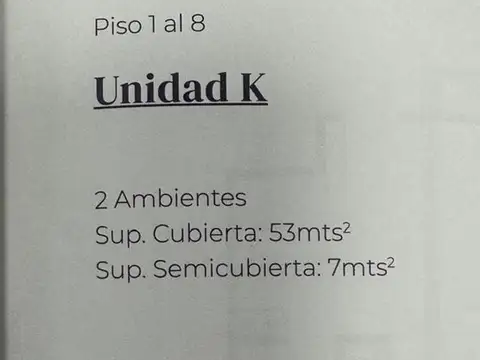 DPTO 2 AMB EN VENTA DE POZO DEPARC PLAZA