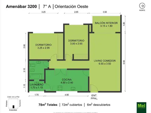 Amenabar 3200, Piso 7