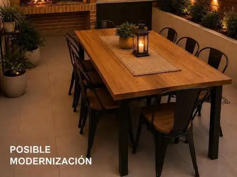 Depto Tipo Casa 3 ambientes con 1 baño