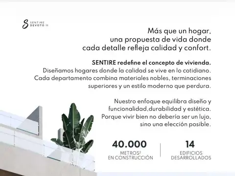 Departamento 3 ambientes con 2 baños