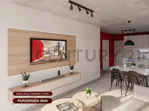 Departamento 3 ambientes con 1 baño