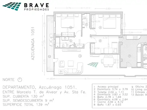 Departamento en Venta de 4 ambientes
