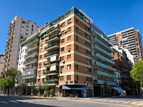Departamento de 3 ambientes al frente en Palermo Chico con 2 baños - Calefacción por losa