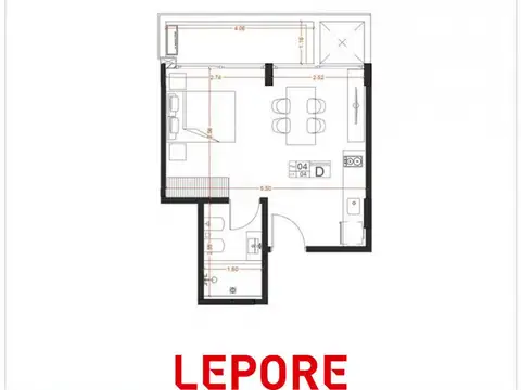 Departamento en Alquiler en Villa Crespo, USD 550