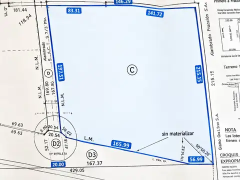 Terreno en venta 3 ha. sobre autopista ros-cordoba