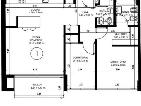 Departamento en Venta con 1 cocheras