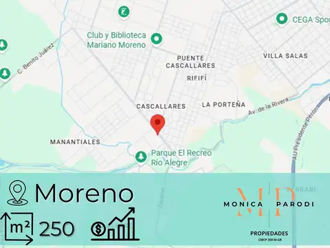 Terreno en venta de 250 m2 en La Reja