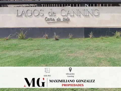 Lote venta Lagos de Canning