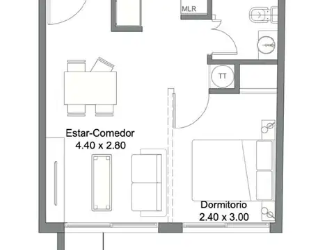 Departamento en Venta en Palermo, USD 96.200